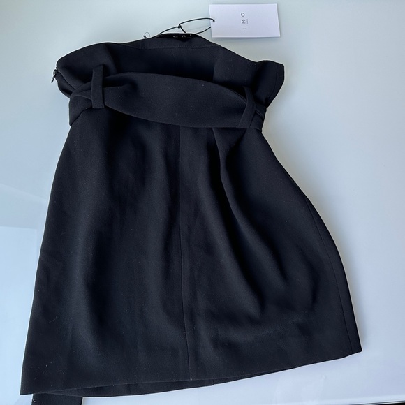 NWT $294 Iro Women's US 36 Jenny Belted Mini Skirt Black - Picture 5 of 8